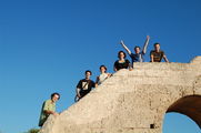 Group picture in late September 2013, Salento, featuring Fabrice, Carlos, Blanca, Elena, David and Dmitrii.