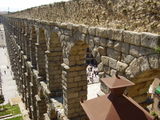 A Roman-era bridge, which is the highlight of Segovia.