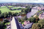 The Severn from the cathedral's tower.