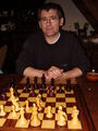 Papa playing chess, 10 April (2006).