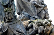 Statuary of St. John of Matha, St. Felix of Valois and St. Ivan, representing captured Christians.