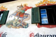 with its picturesque painted walls,
