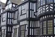Shrewsbury is rich of timber-frame houses.