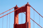 The bridge's colour is known as international orange, something that resembles very much vermilion.