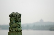 The West Lake is the most beautiful sight of Hangzhou. It makes a splendid background for everything.