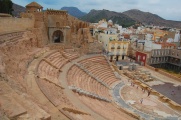 The Roman theater and the former Cathedral.