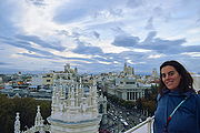 The mirador of the Palacio de Cibeles.