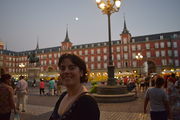 Elena on the Plaza Mayor.