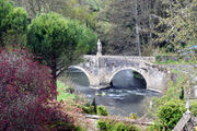 The Iford bridge from the manor's gardens.