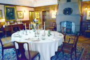 Inside. The dining room.